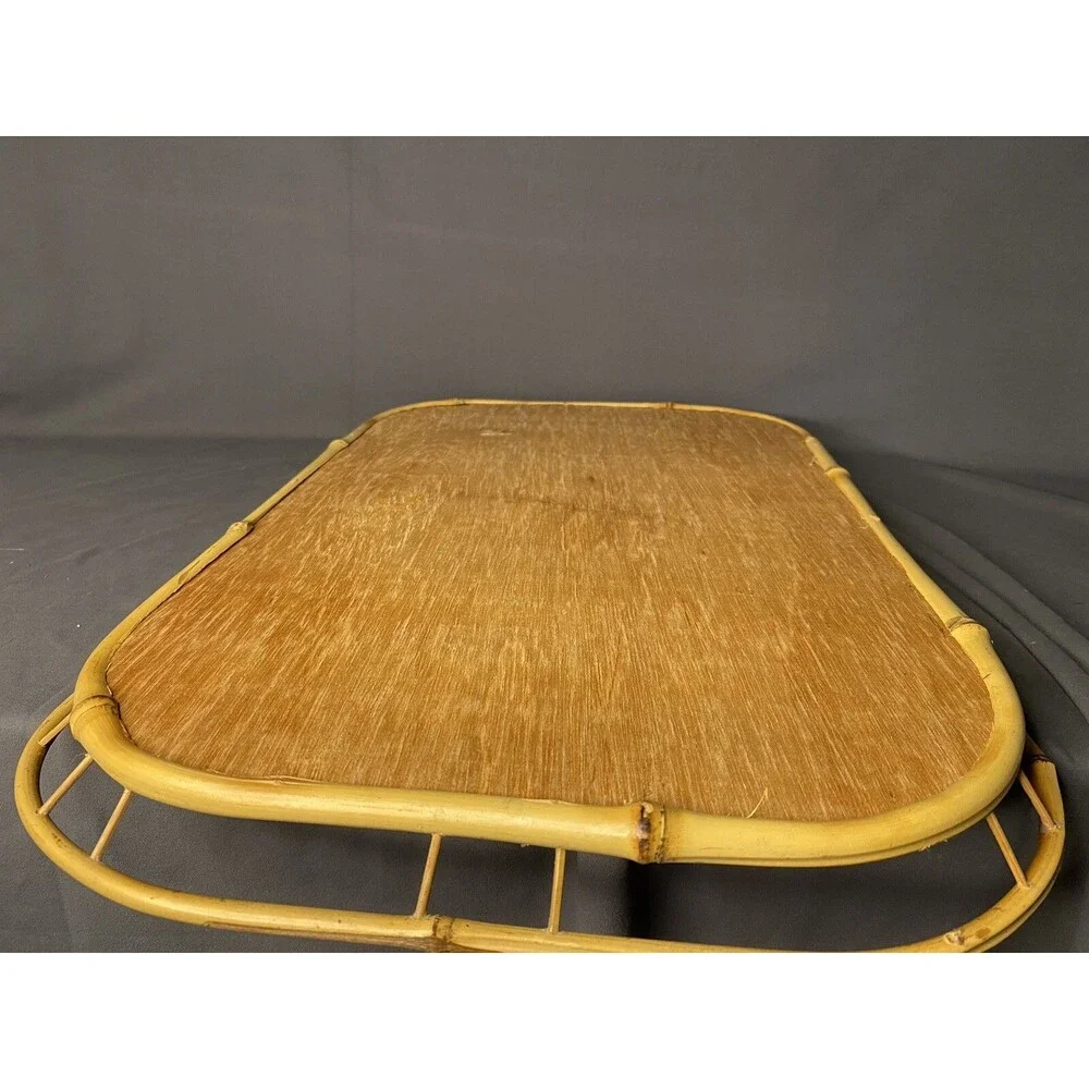 Vintage Lot of Wicker Bamboo Basket Platter & 8 Wall Plates Boho Farmhouse Lot